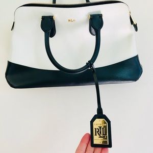 Beautiful black and cream Ralph Lauren bag